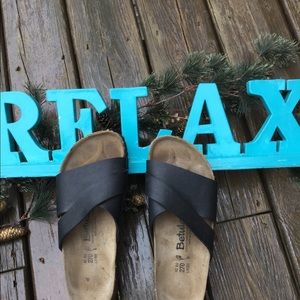 🇩🇪 Birkenstock SANDALS UNISEX Betulas Black EUC